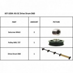 KIT SC DRIVE DRUM D60