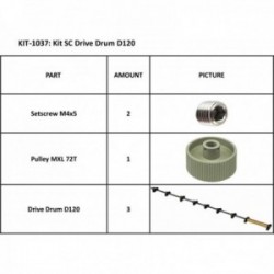 KIT-1037 SC TAMBOR DE TRACÇÃO D120